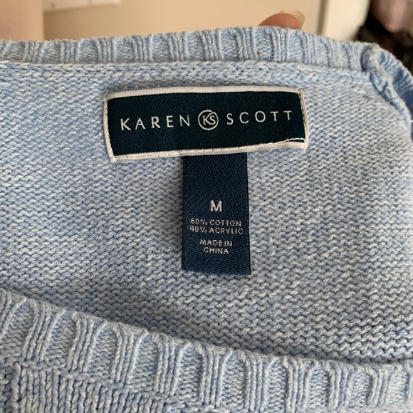 Scott Light Blue Crew Neck Sweater - Picture 5 of 5
